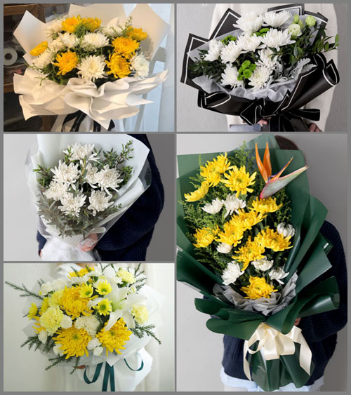 广东湛江市吴川市梅录街道红新社区白事花束代送